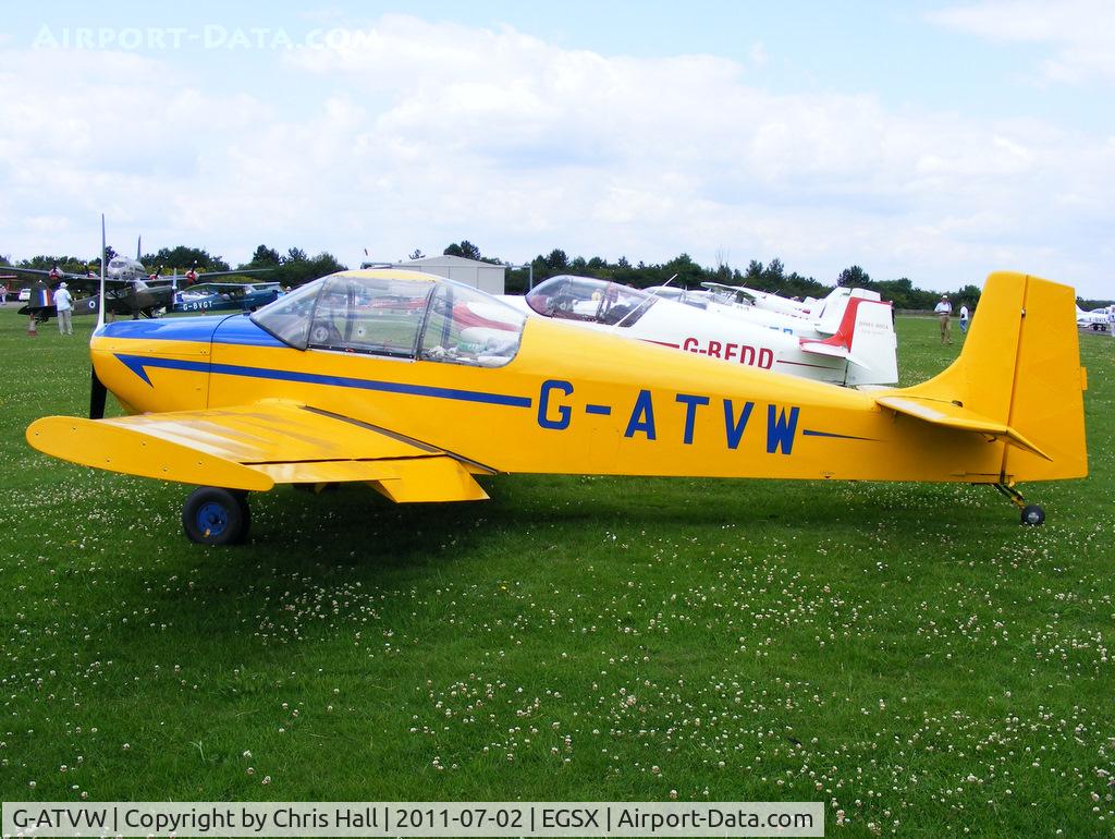 G-ATVW, 1966 Druine D-62B Condor C/N RAE/615, at the Air Britain flyin