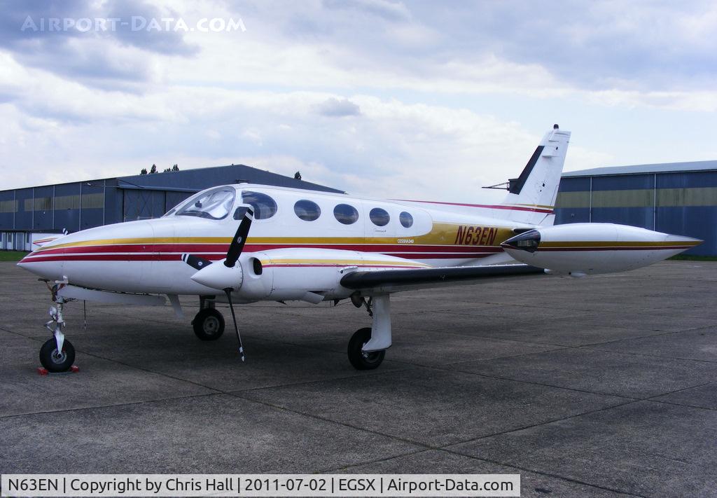 N63EN, 1972 Cessna 340 C/N 340-0063, at the Air Britain flyin