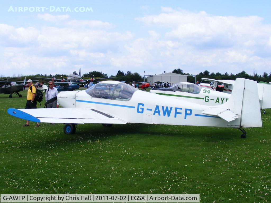 G-AWFP, 1968 Rollason Druine D-62B Condor C/N RAE/631, at the Air Britain flyin
