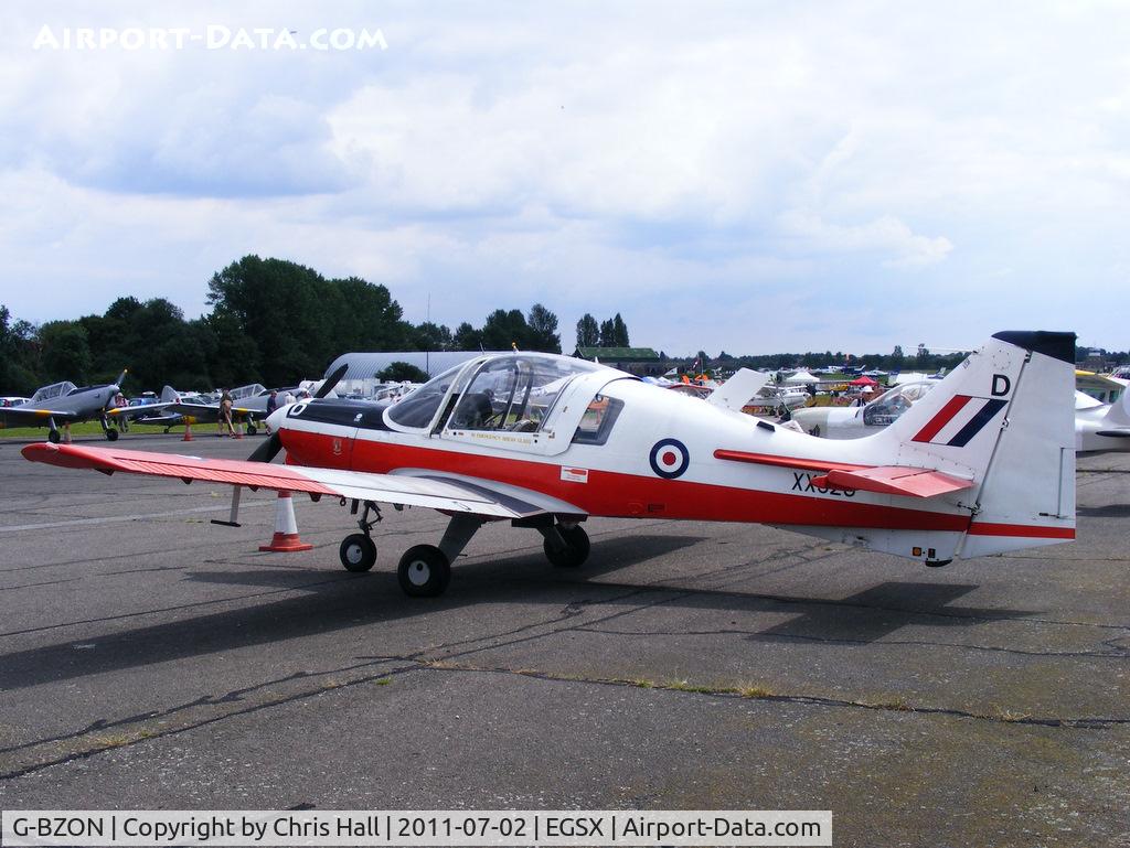 G-BZON, 1973 Scottish Aviation Bulldog T.1 C/N BH120/214, at the Air Britain flyin