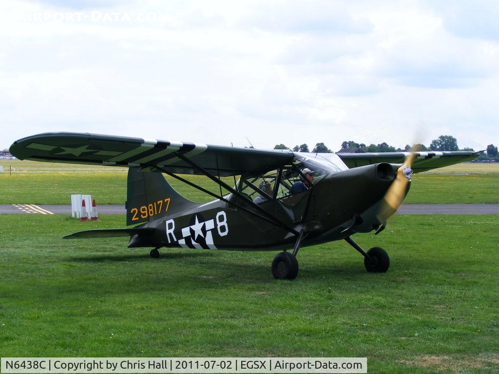 N6438C, 1942 Stinson L-5 Sentinel C/N 1428, at the Air Britain flyin