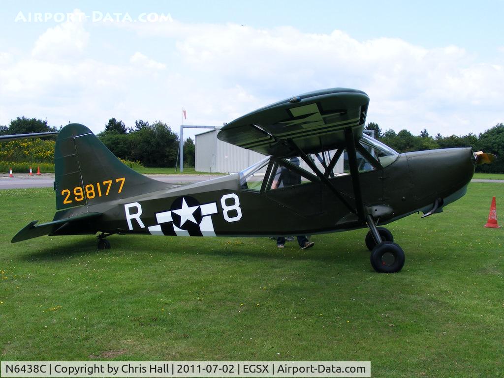 N6438C, 1942 Stinson L-5 Sentinel C/N 1428, at the Air Britain flyin