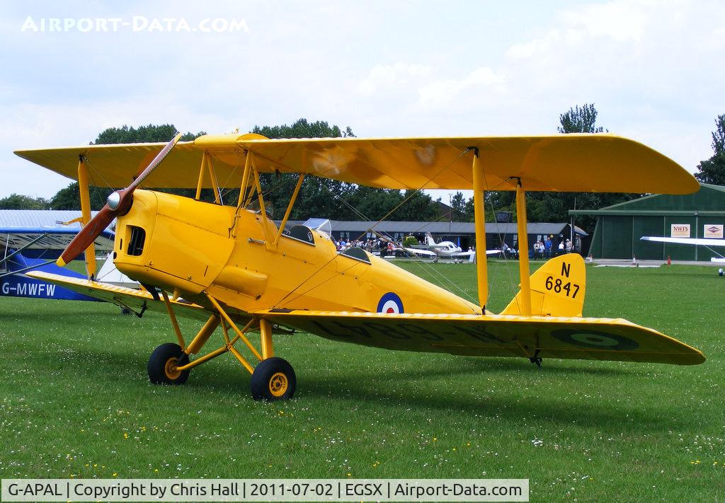 G-APAL, 1939 De Havilland DH-82A Tiger Moth II C/N 82102, at the Air Britain flyin