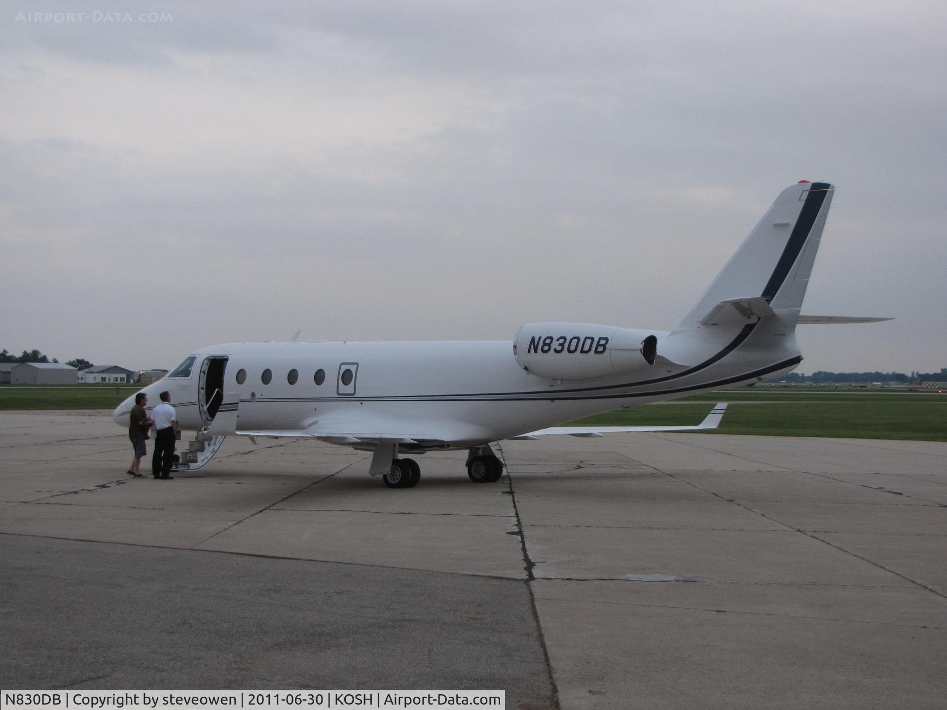 N830DB, 2006 Israel Aircraft Industries Gulfstream G150 C/N 206, Orion Ramp @ KOSH