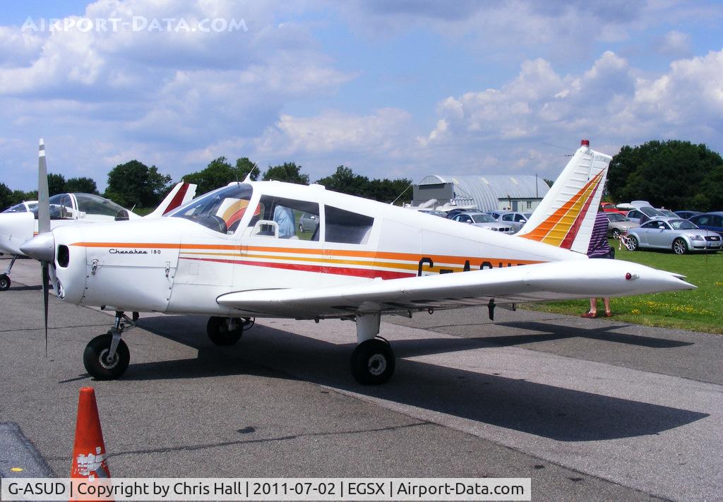 G-ASUD, 1964 Piper PA-28-180 Cherokee C/N 28-1654, at the Air Britain flyin