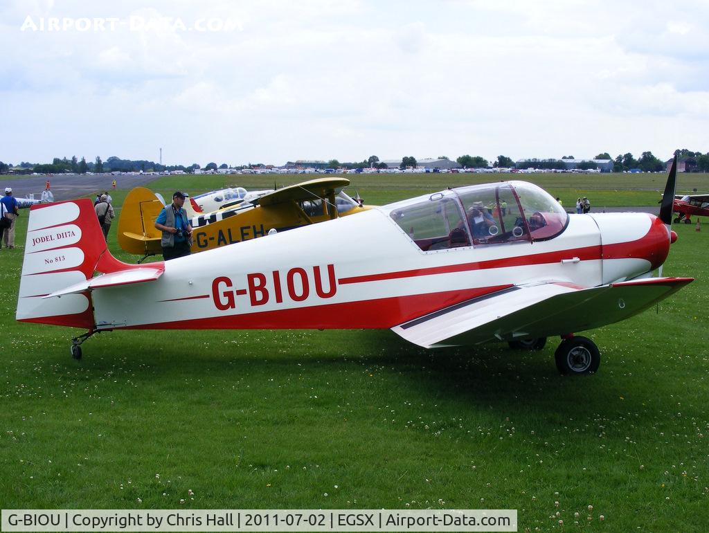 G-BIOU, 1958 Jodel D-117A C/N 813, at the Air Britain flyin