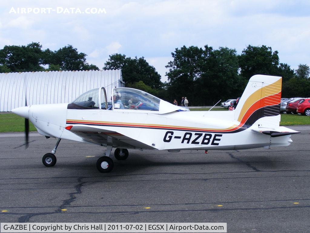G-AZBE, 1971 AESL Glos-Airtourer Super 150/T5 C/N A535, at the Air Britain flyin