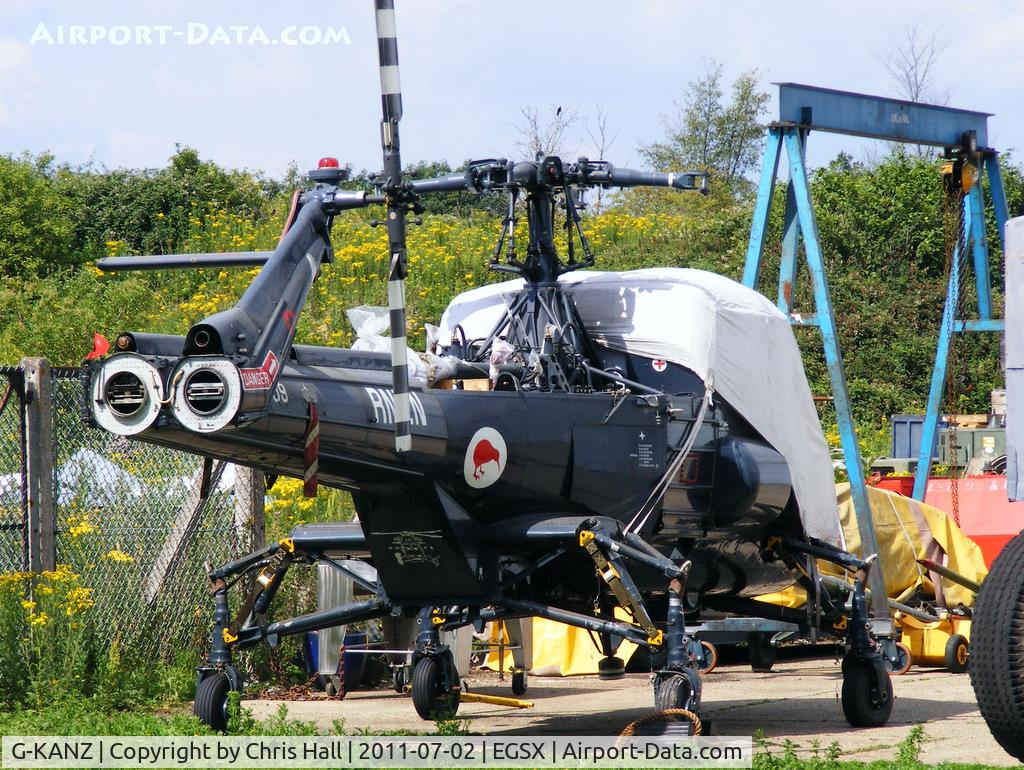 G-KANZ, 1966 Westland Wasp HAS.1 C/N F9664, in Royal New Zealand Navy colours and wearing the serial NZ3909