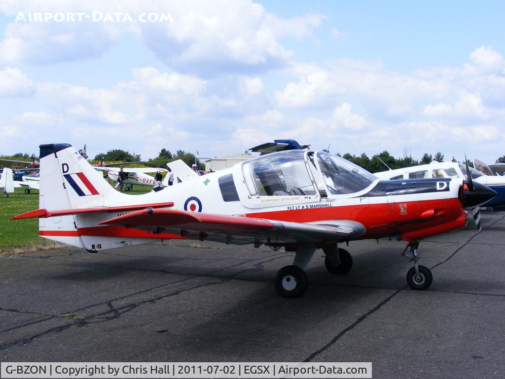 G-BZON, 1973 Scottish Aviation Bulldog T.1 C/N BH120/214, at the Air Britain flyin