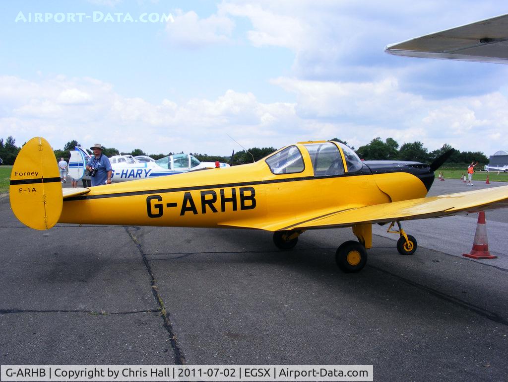 G-ARHB, 1960 Forney F-1A Aircoupe C/N 5733, at the Air Britain flyin