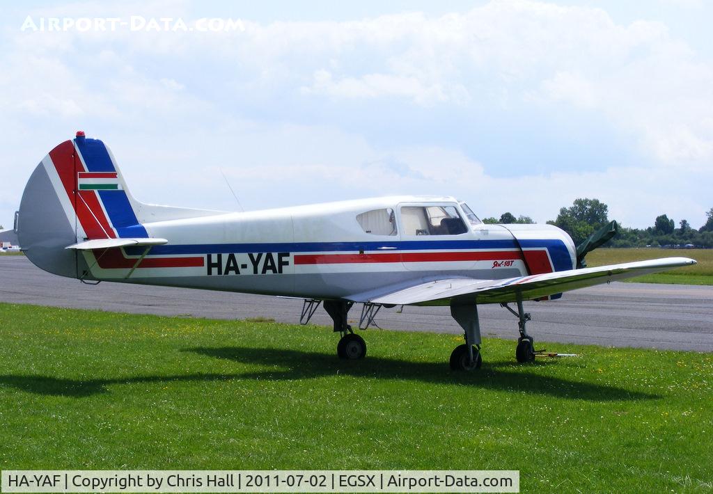 HA-YAF, 1994 Yakovlev Yak-18T C/N 08-34, North Weald resident