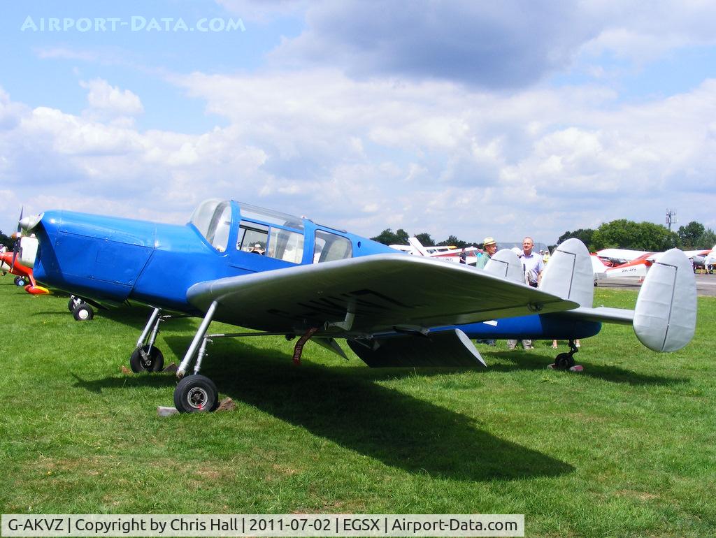 G-AKVZ, 1945 Miles M38 Messenger 4B C/N 6352, at the Air Britain flyin