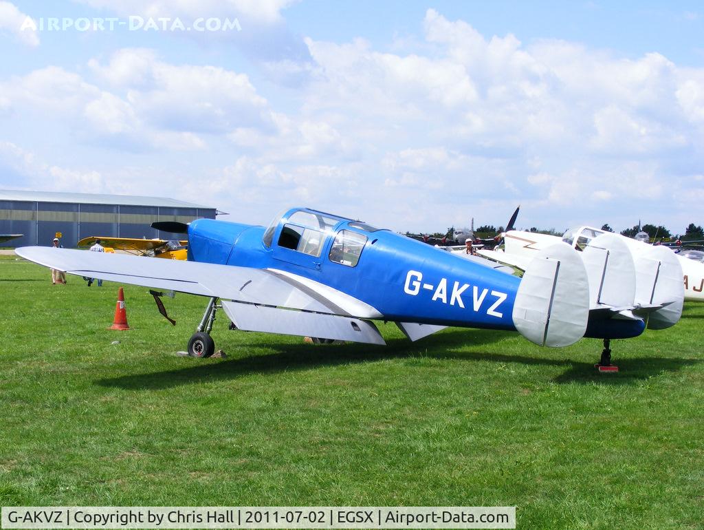 G-AKVZ, 1945 Miles M38 Messenger 4B C/N 6352, at the Air Britain flyin