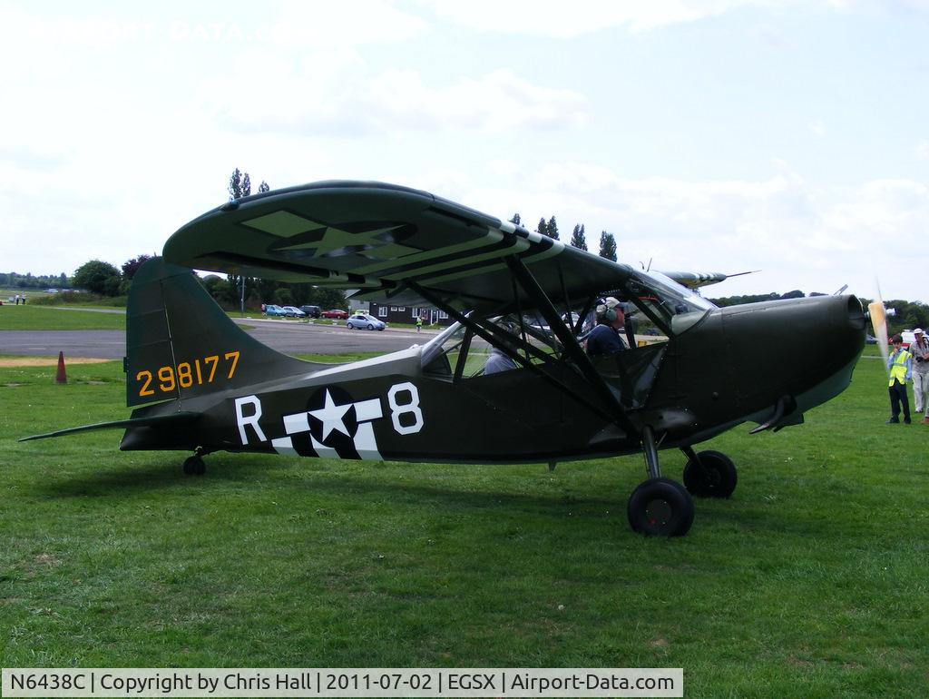 N6438C, 1942 Stinson L-5 Sentinel C/N 1428, at the Air Britain flyin