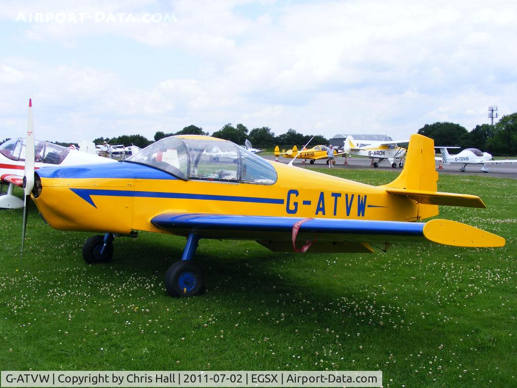 G-ATVW, 1966 Druine D-62B Condor C/N RAE/615, at the Air Britain flyin