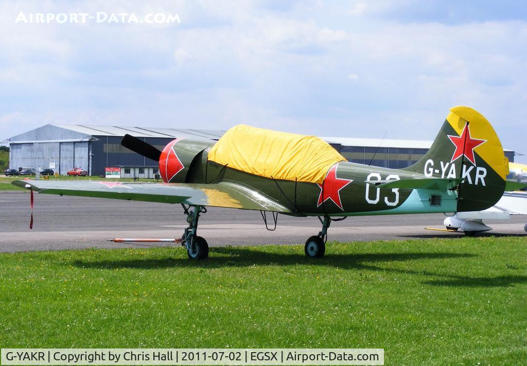 G-YAKR, 1989 Bacau Yak-52 C/N 899803, North Weald resident