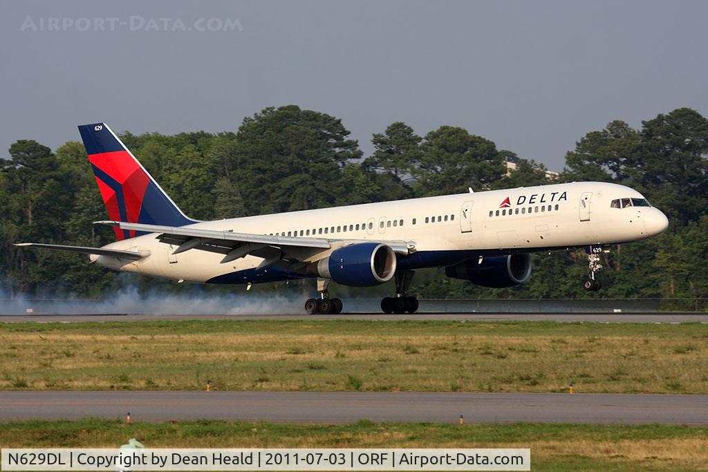 N629DL, 1987 Boeing 757-232 C/N 22919, Delta Air Lines N629DL (FLT DAL1143) from Hartsfield-Jackson Atlanta Int'l (KATL) landing RWY 23.
