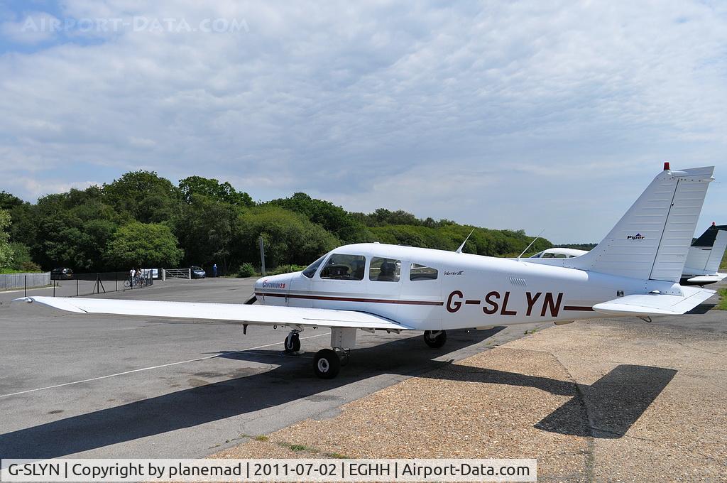 G-SLYN, 1981 Piper PA-28-161 Cherokee Warrior II C/N 28-8116204, Taken from the Flying Club