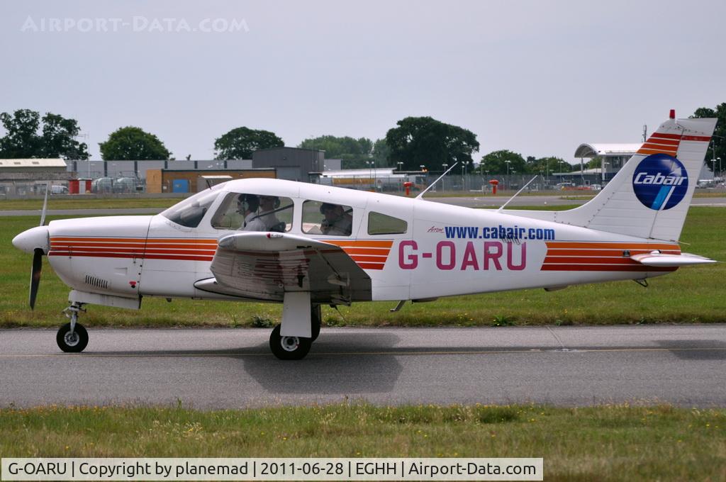 G-OARU, 1989 Piper PA-28R-201 Cherokee Arrow III C/N 2837026, Taken from the Flying Club