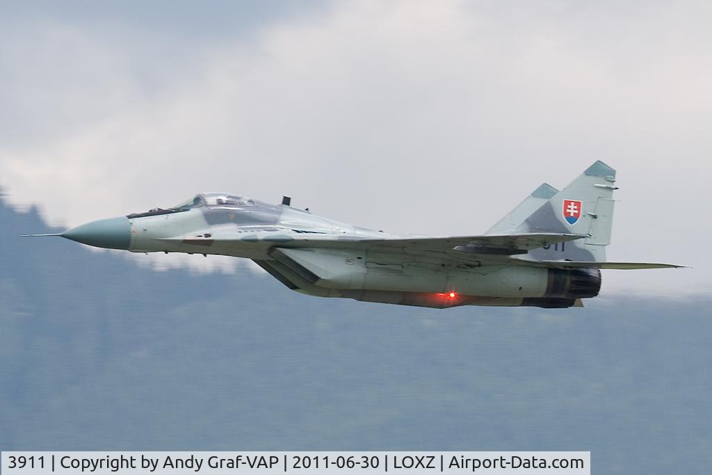 3911, Mikoyan-Gurevich MiG-29AS C/N 2960532039, Slovak Air Force MIG-29