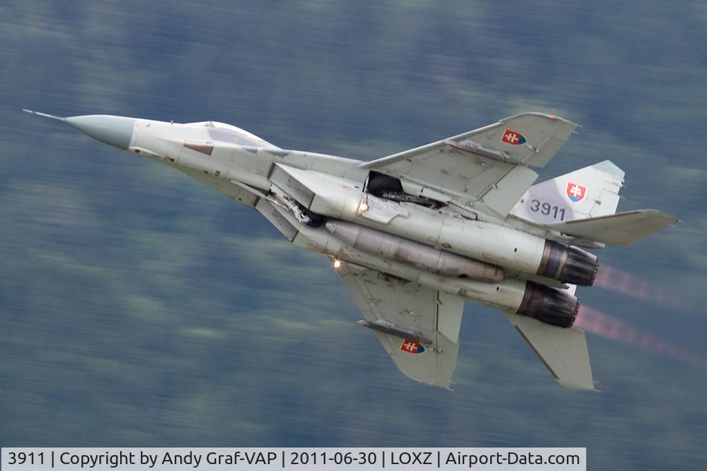 3911, Mikoyan-Gurevich MiG-29AS C/N 2960532039, Slovak Air Force MIG-29