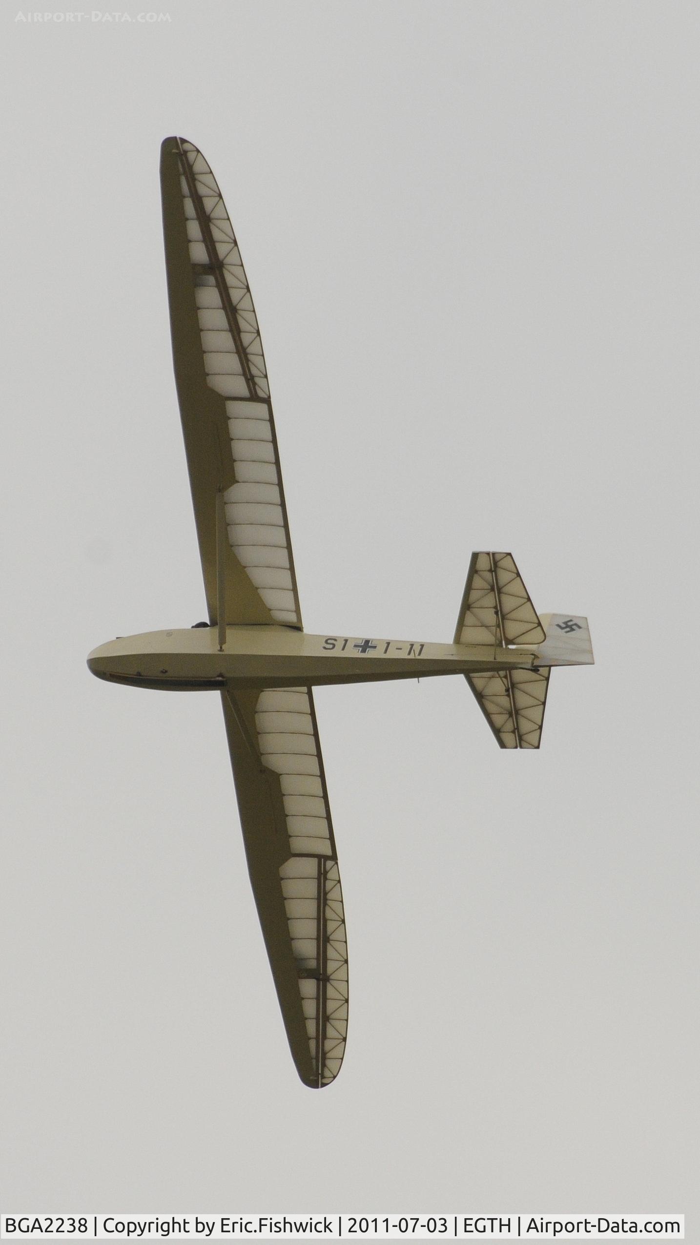 BGA2238, Graunu Baby 2B C/N 2, BGA 2238 at Shuttleworth Military Pagent Air Display, July 2011