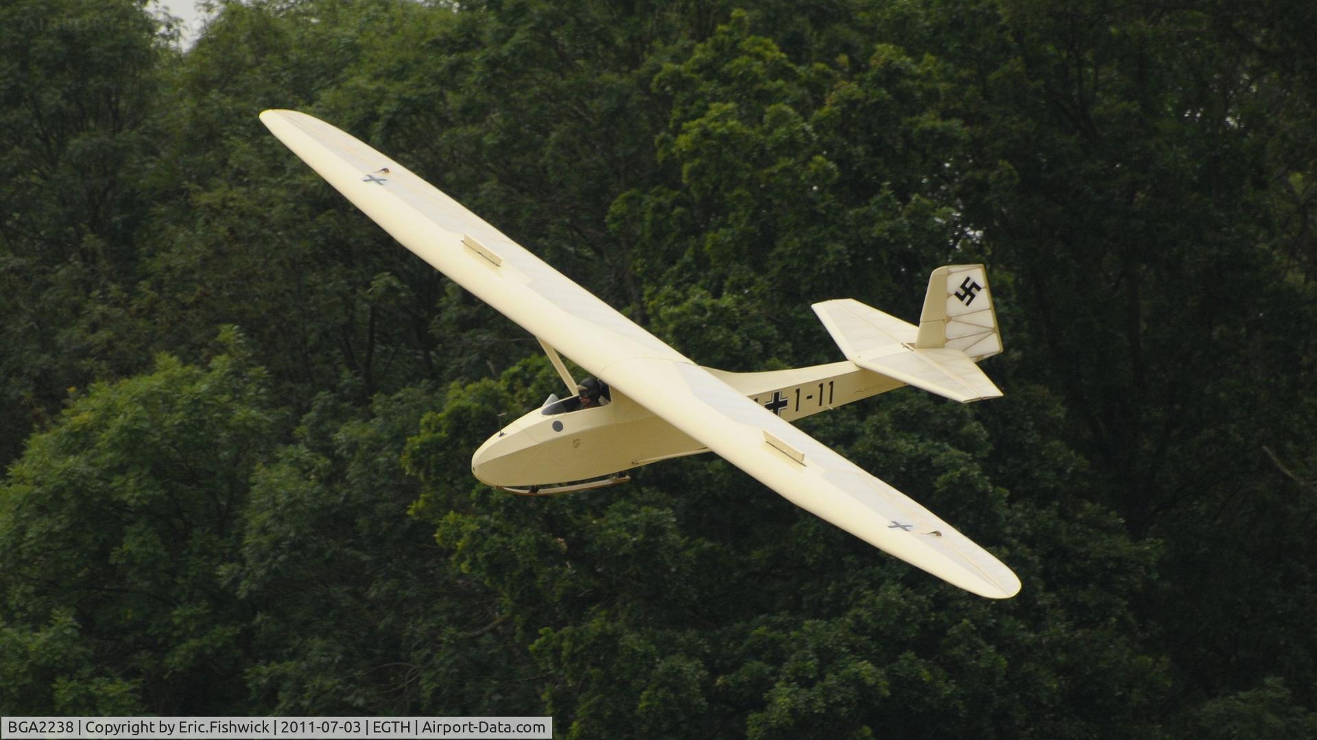 BGA2238, Graunu Baby 2B C/N 2, 41. BGA 2238 at Shuttleworth Military Pagent Air Display, July 2011