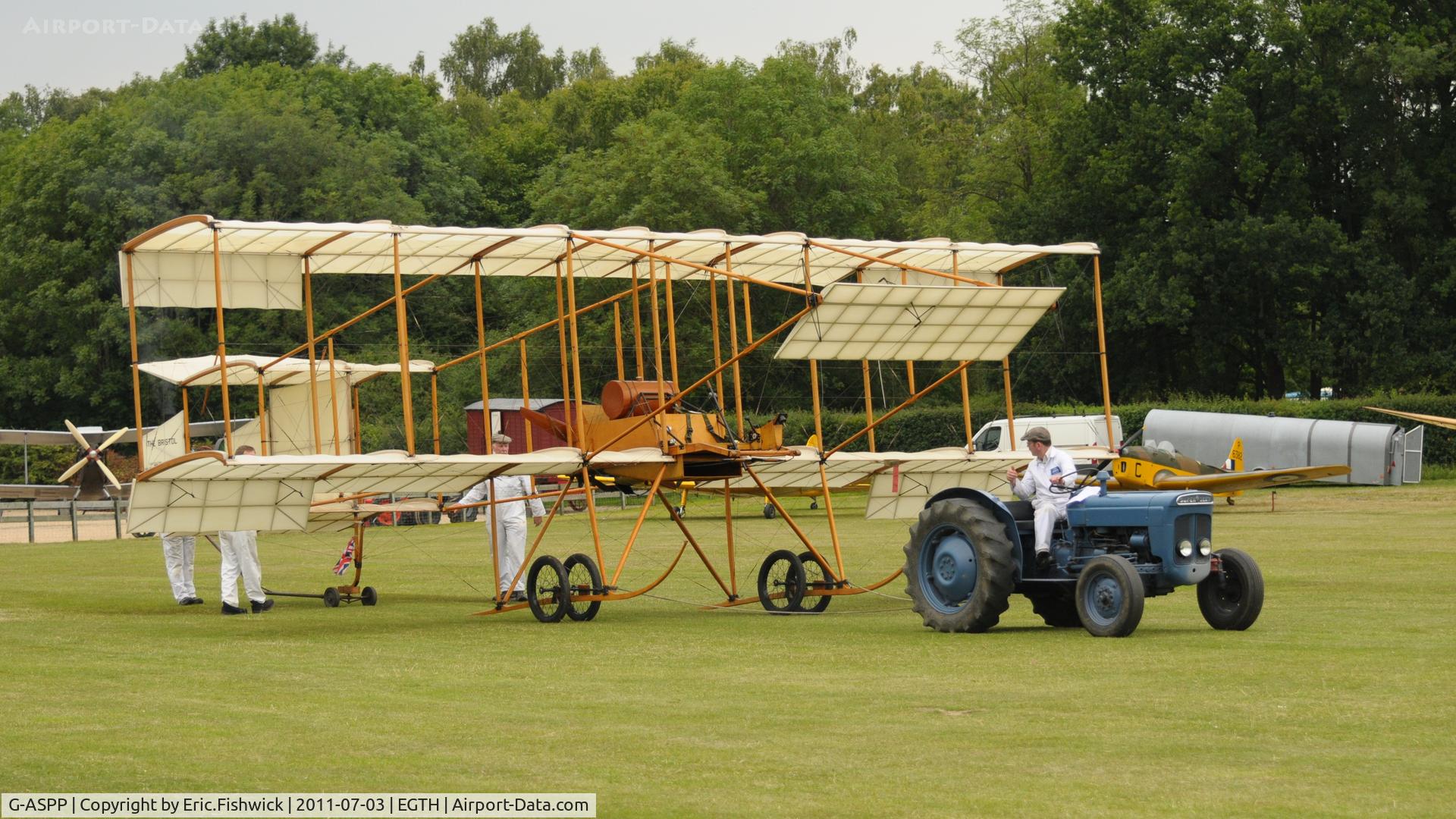 G-ASPP, 1964 Bristol Boxkite Replica C/N BM.7279, 4. G-ASPP at Shuttleworth Military Pagent Air Display, July 2011