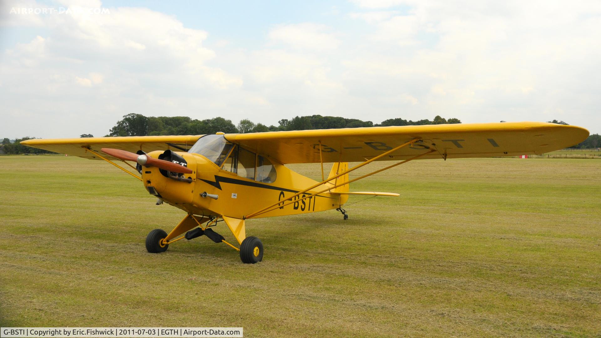 G-BSTI, 1946 Piper J3C-65 Cub Cub C/N 19144, G-BSTI at Shuttleworth Military Pagent Air Display, July 2011