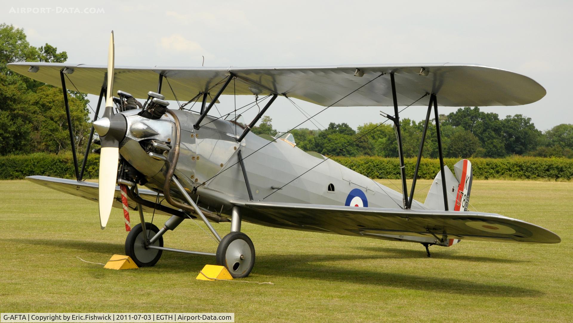 G-AFTA, 1931 Hawker Tomtit Mk1 C/N 30380, 3. G-AFTA at Shuttleworth Military Pagent Air Display, July 2011.