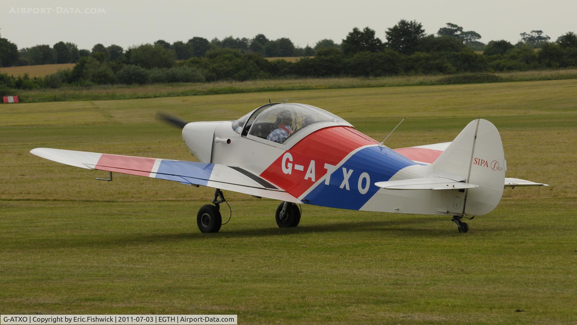 G-ATXO, 1951 SIPA 903 C/N 41, 1. G-ATXO at Shuttleworth Military Pagent Air Display, July 2011