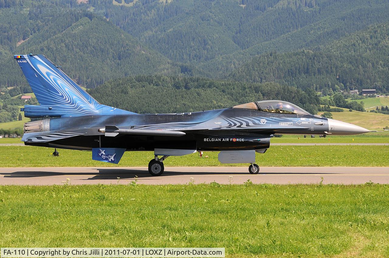 FA-110, SABCA F-16AM Fighting Falcon C/N 6H-110, Belgian Air Force