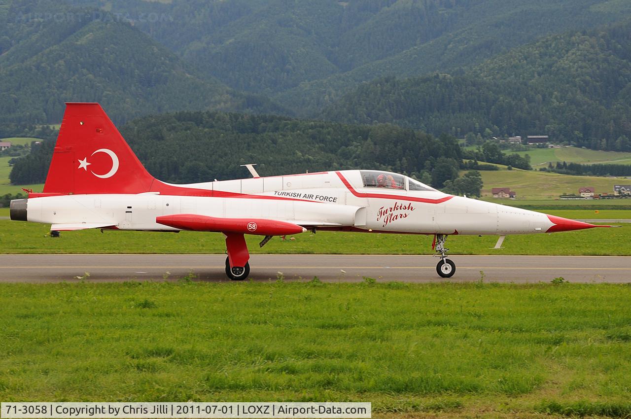 71-3058, 1971 Canadair NF-5A Freedom Fighter C/N 3058, Turkish Stars