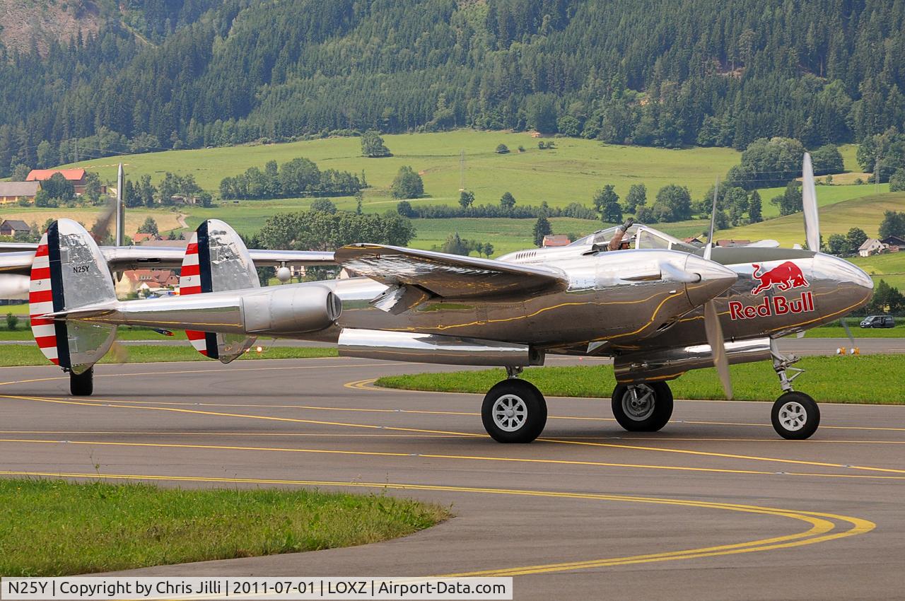 N25Y, 1944 Lockheed P-38L-5LO Lightning C/N AF44-53254, Red Bull