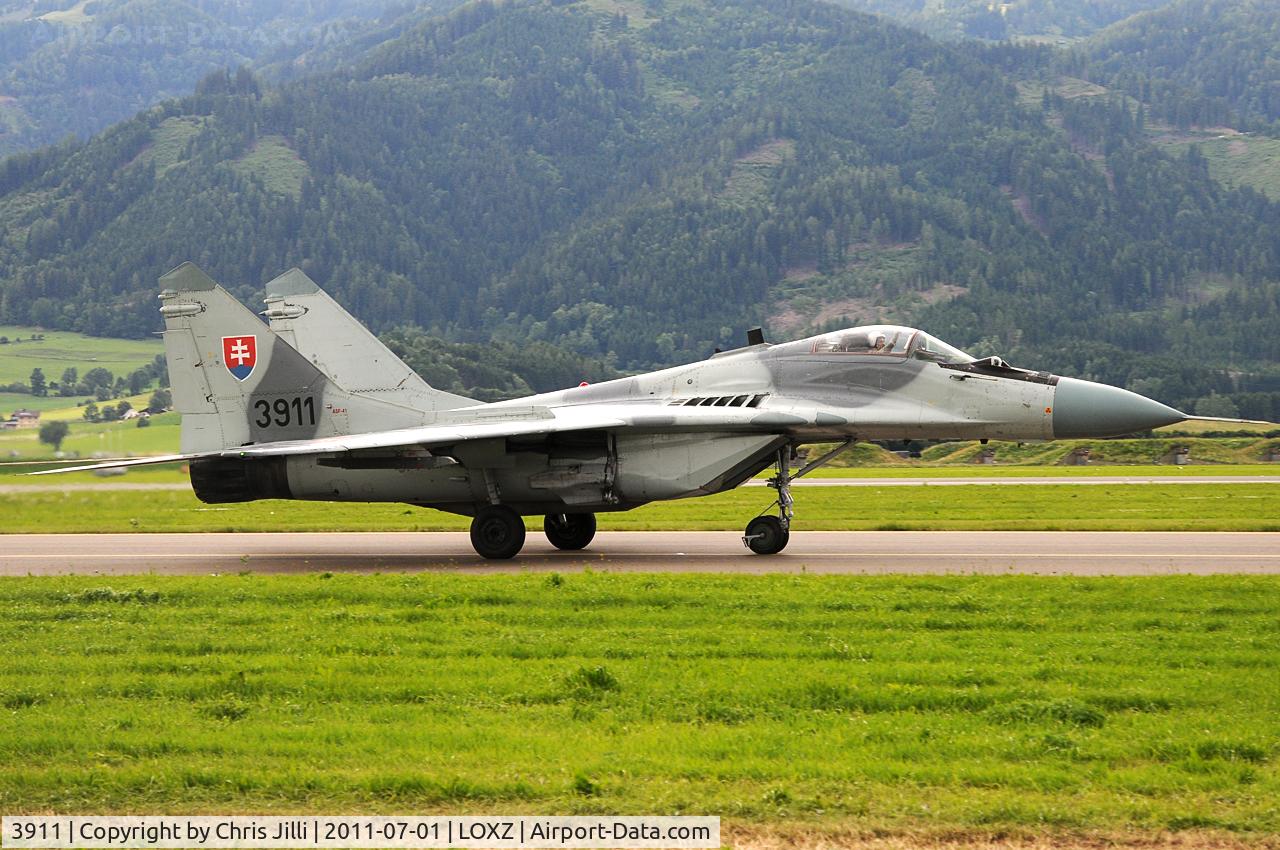 3911, Mikoyan-Gurevich MiG-29AS C/N 2960532039, Slovakian Air Force MiG 29