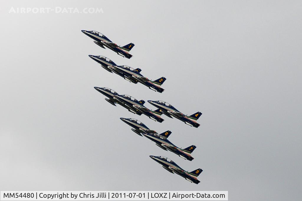 MM54480, Aermacchi MB-339PAN C/N 6675/070/AD009, Frecce Tricolori