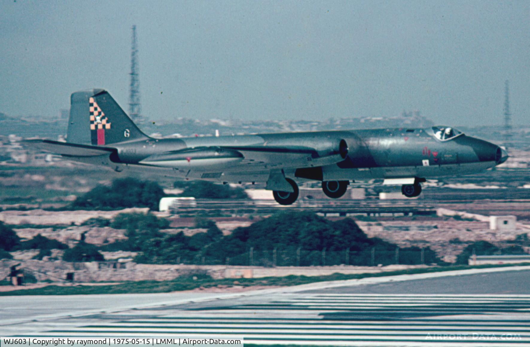 WJ603, English Electric Canberra B.2 C/N 71168, Canberra WJ603/G 100Sqd RAF
