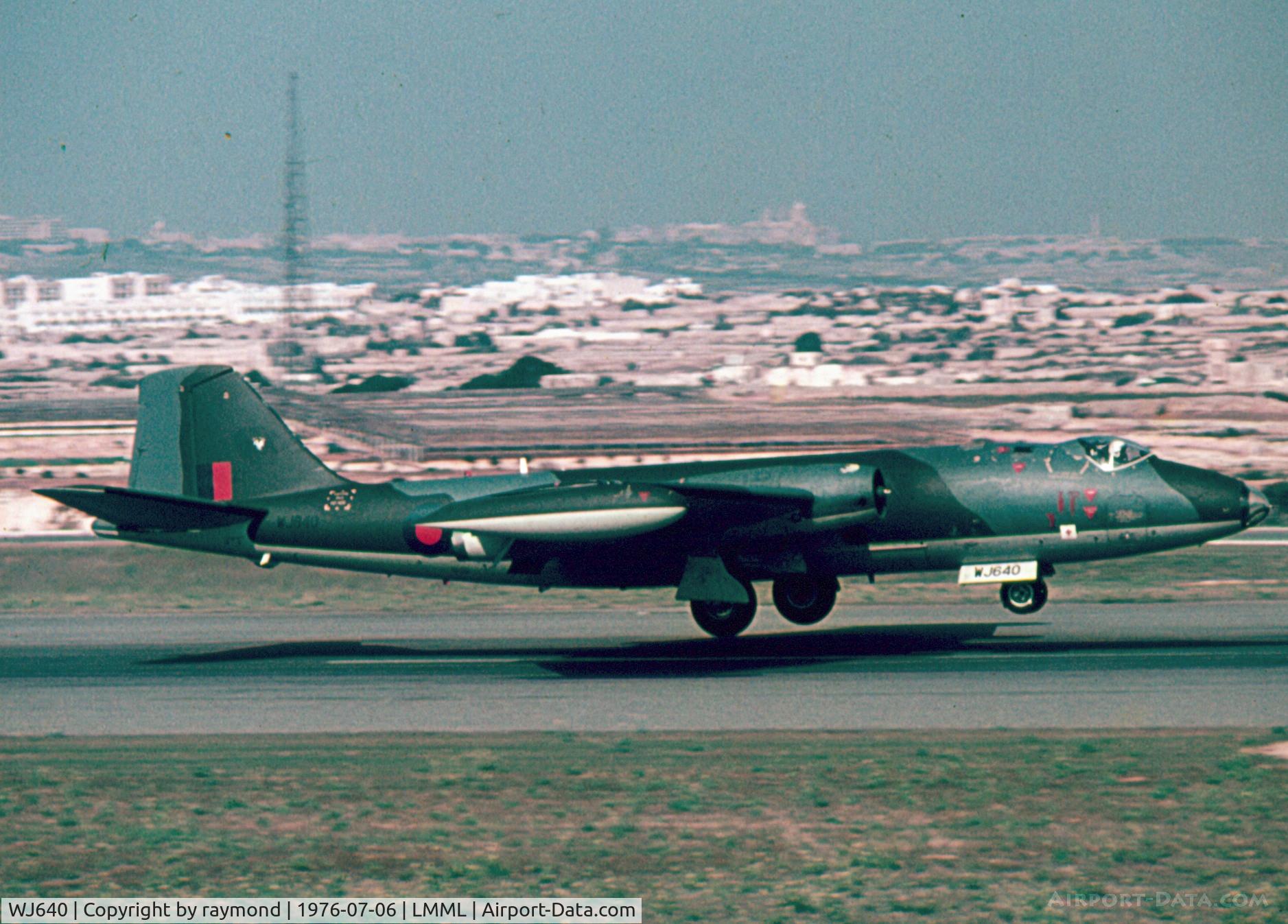 WJ640, 1954 English Electric Canberra B.2 C/N HP-207B, Canberra WJ640 RAF