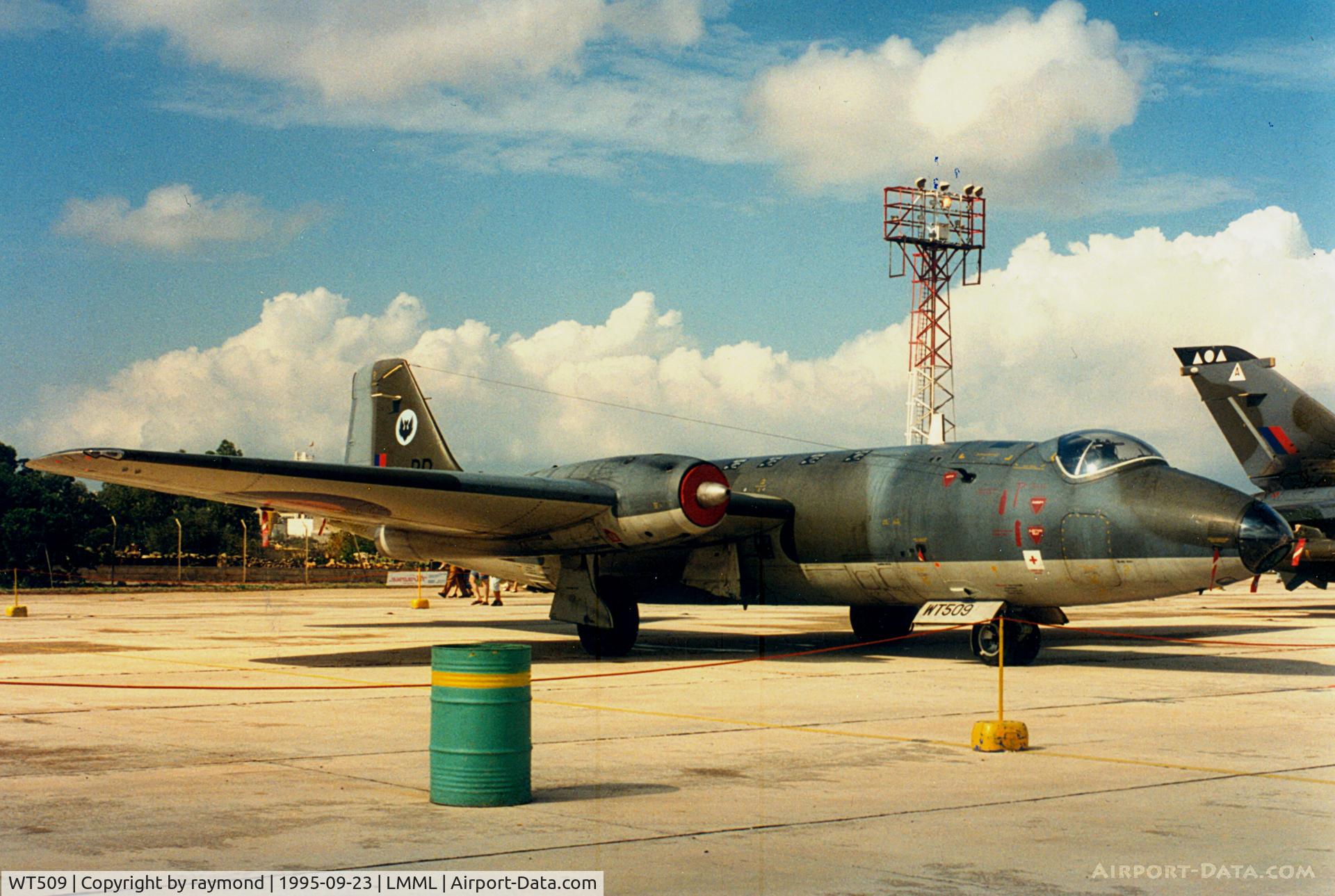 WT509, 1955 English Electric Canberra PR.7 C/N EEP71369, Canberra WT509/BR 39Sqd RAF
