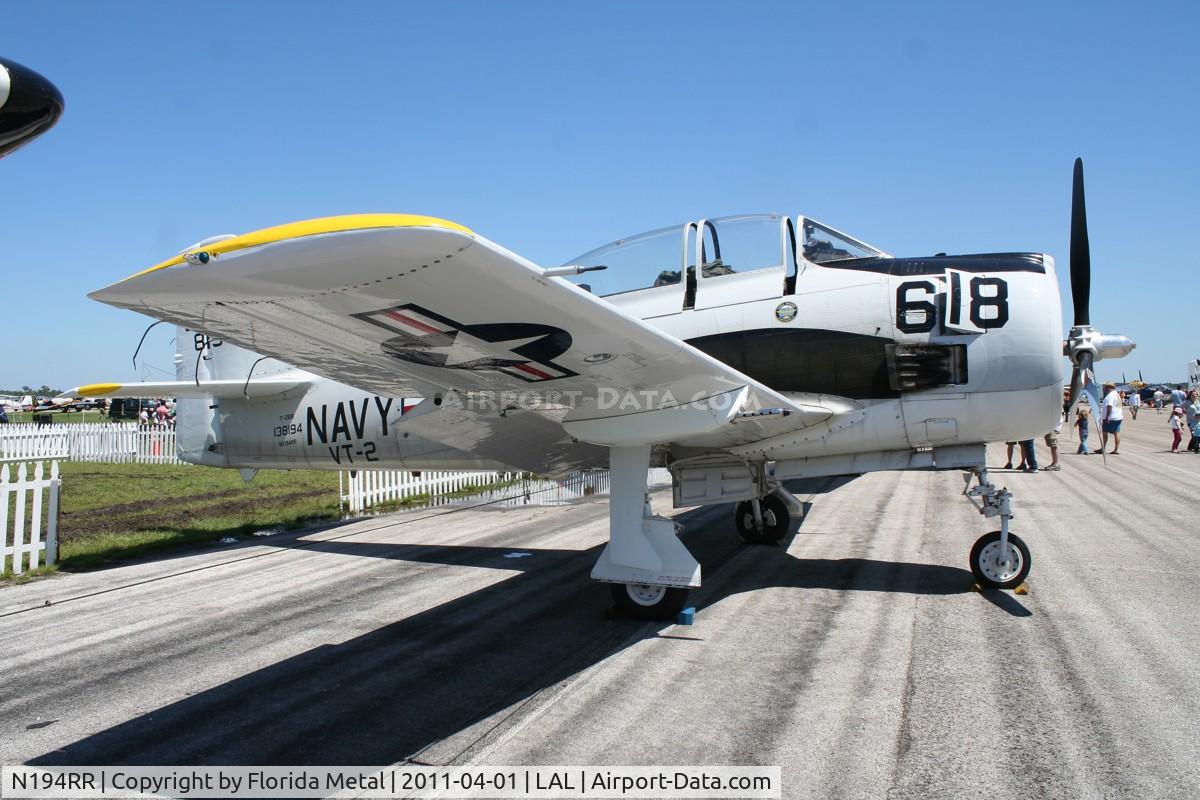 N194RR, North American T-28B Trojan C/N 200-265 (138194), T-28B