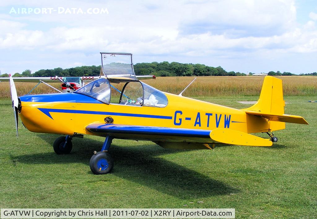 G-ATVW, 1966 Druine D-62B Condor C/N RAE/615, resident at Rayne Hall Farm