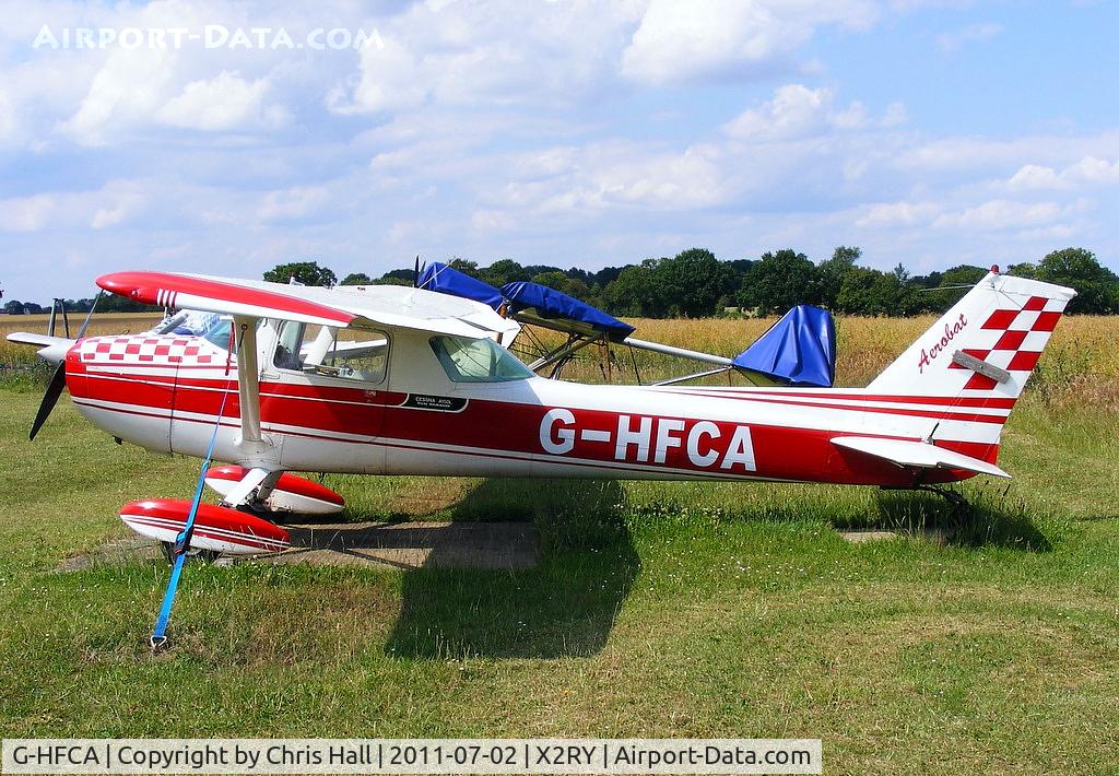 G-HFCA, 1973 Cessna A150L Aerobat Aerobat C/N A150-0381, resident at Rayne Hall Farm