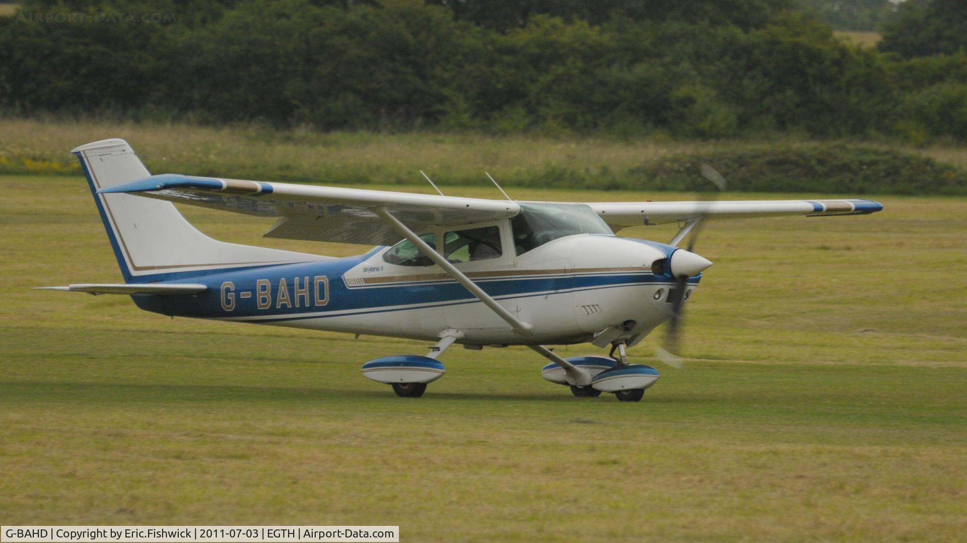 G-BAHD, 1972 Cessna 182P Skylane Skylane C/N 18261501, G-BAHD at Shuttleworth Military Pagent Air Display, July 2011