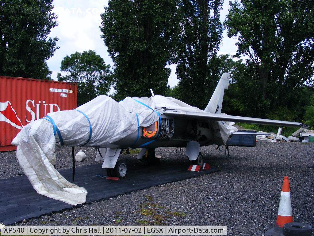 XP540, 1963 Hawker Siddeley Gnat T.1 C/N FL542, stored at North Weald