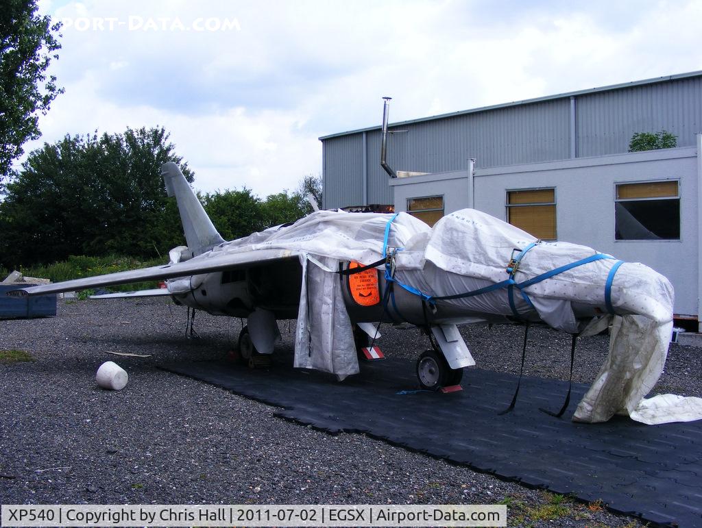 XP540, 1963 Hawker Siddeley Gnat T.1 C/N FL542, stored at North Weald