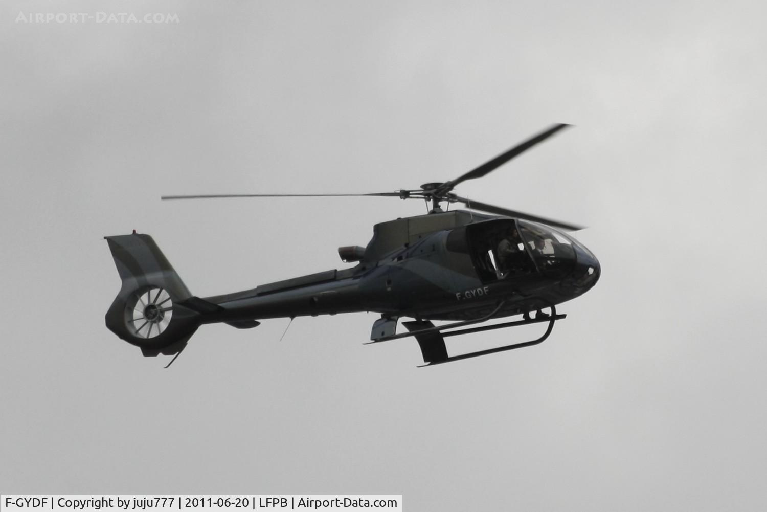 F-GYDF, Eurocopter EC-130B-4 (AS-350B-4) C/N 3866, on transit at Le Bourget