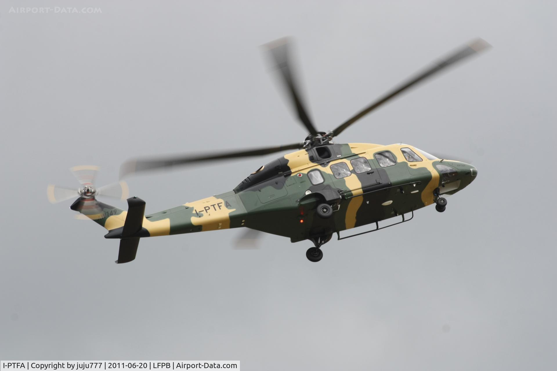 I-PTFA, 2012 AgustaWestland AW-149 C/N 49002, on display at SIAE 2011