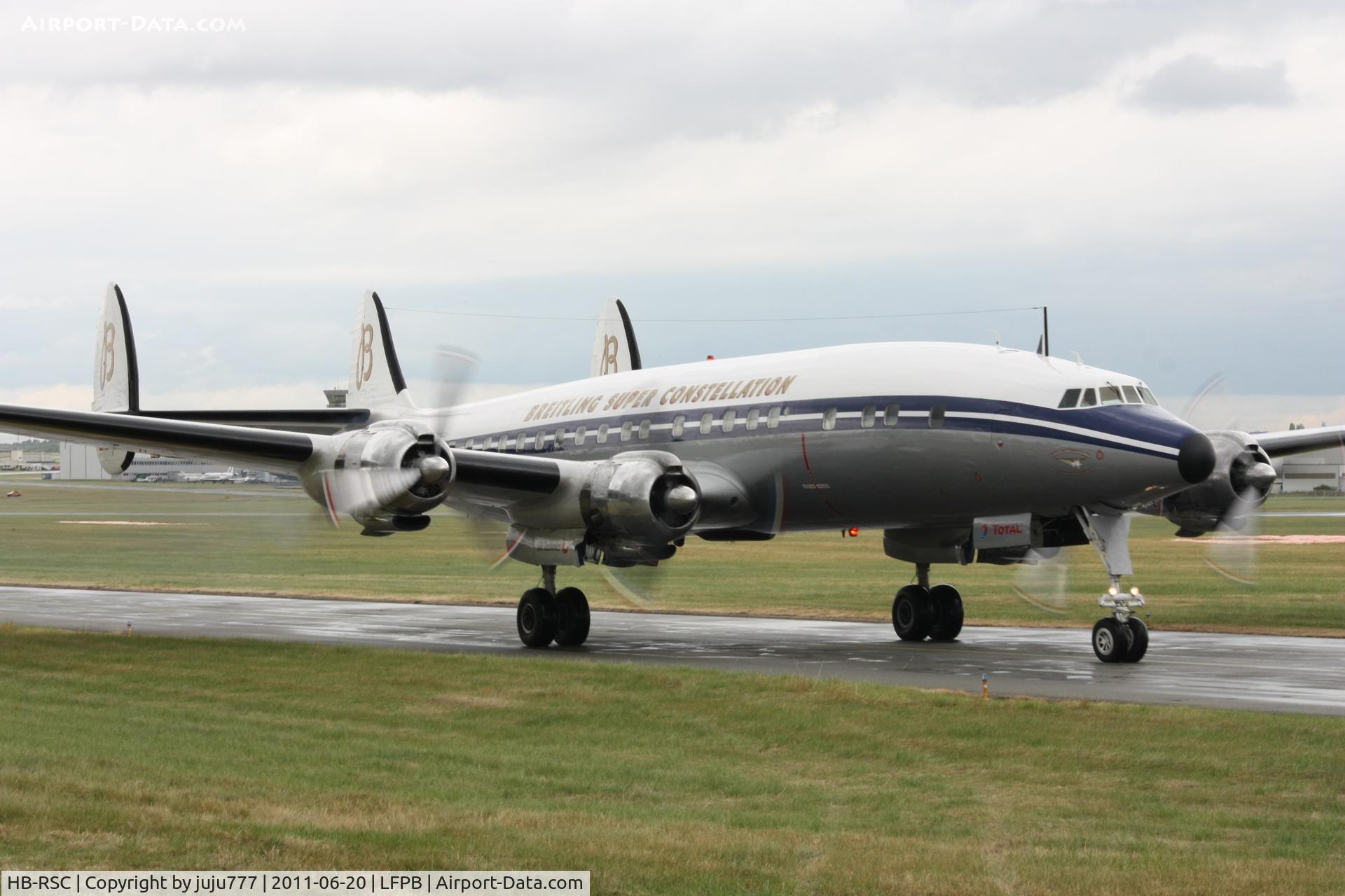 HB-RSC, 1955 Lockheed C-121C Super Constellation (L-1049F) C/N 1049F-4175, on display at SIAE 2011