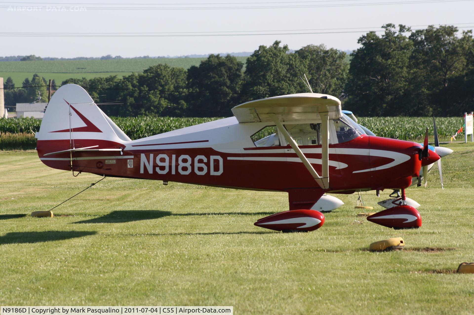 N9186D, 1958 Piper PA-22-160 Tri Pacer C/N 22-6244, Piper PA-22-160