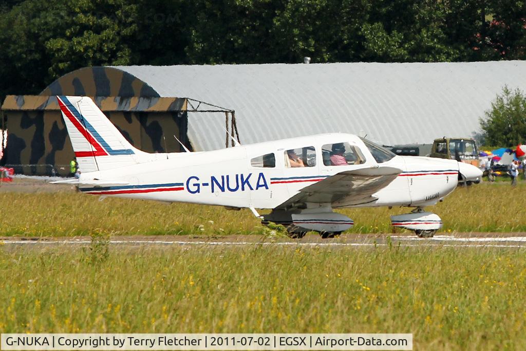 G-NUKA, 1982 Piper PA-28-181 Cherokee Archer II C/N 28-8290134, 1982 Piper PA-28-181 Archer II, c/n: 28-8290134 departing North Weald